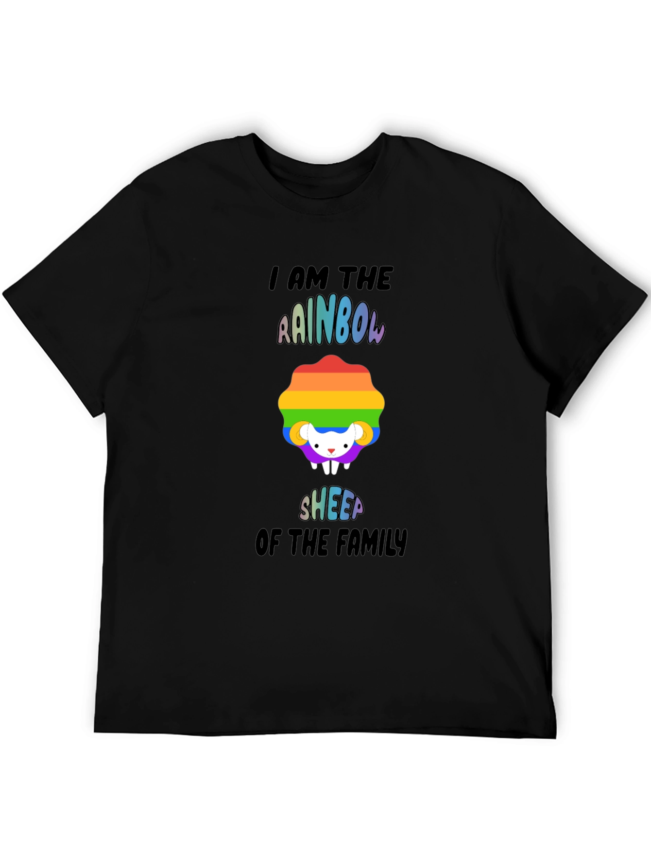Rainbow Sheep Family T-Shirt