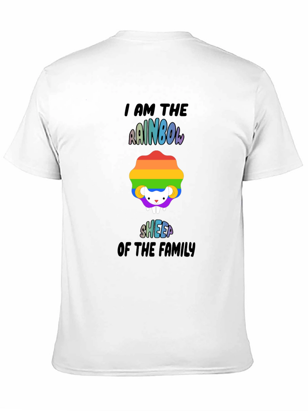 Rainbow Sheep Family T-Shirt