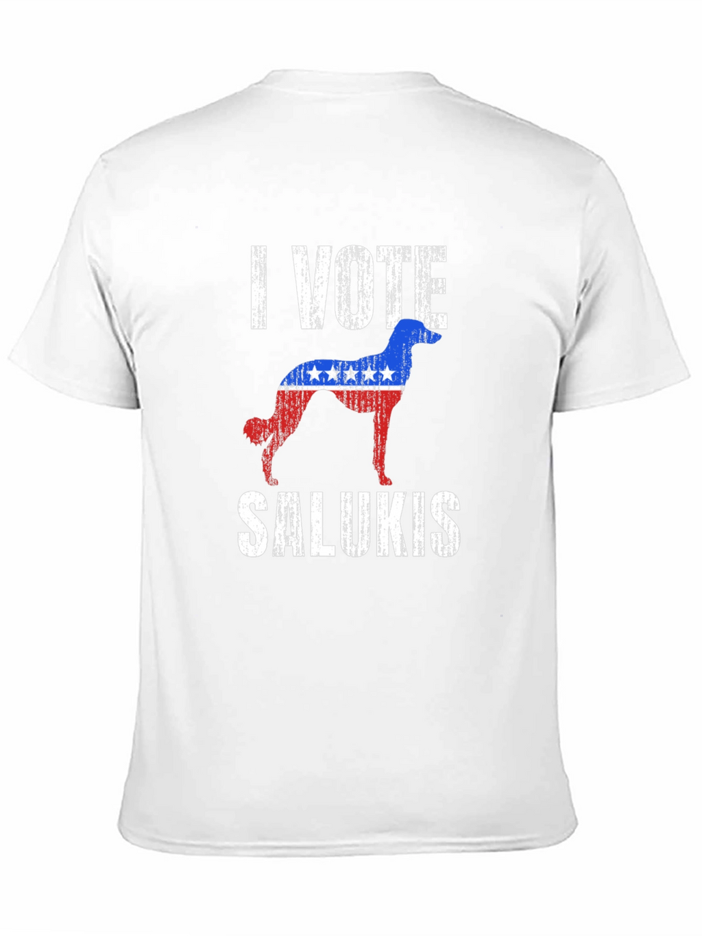 I Vote Salukis Patriotic Dog T-Shirt