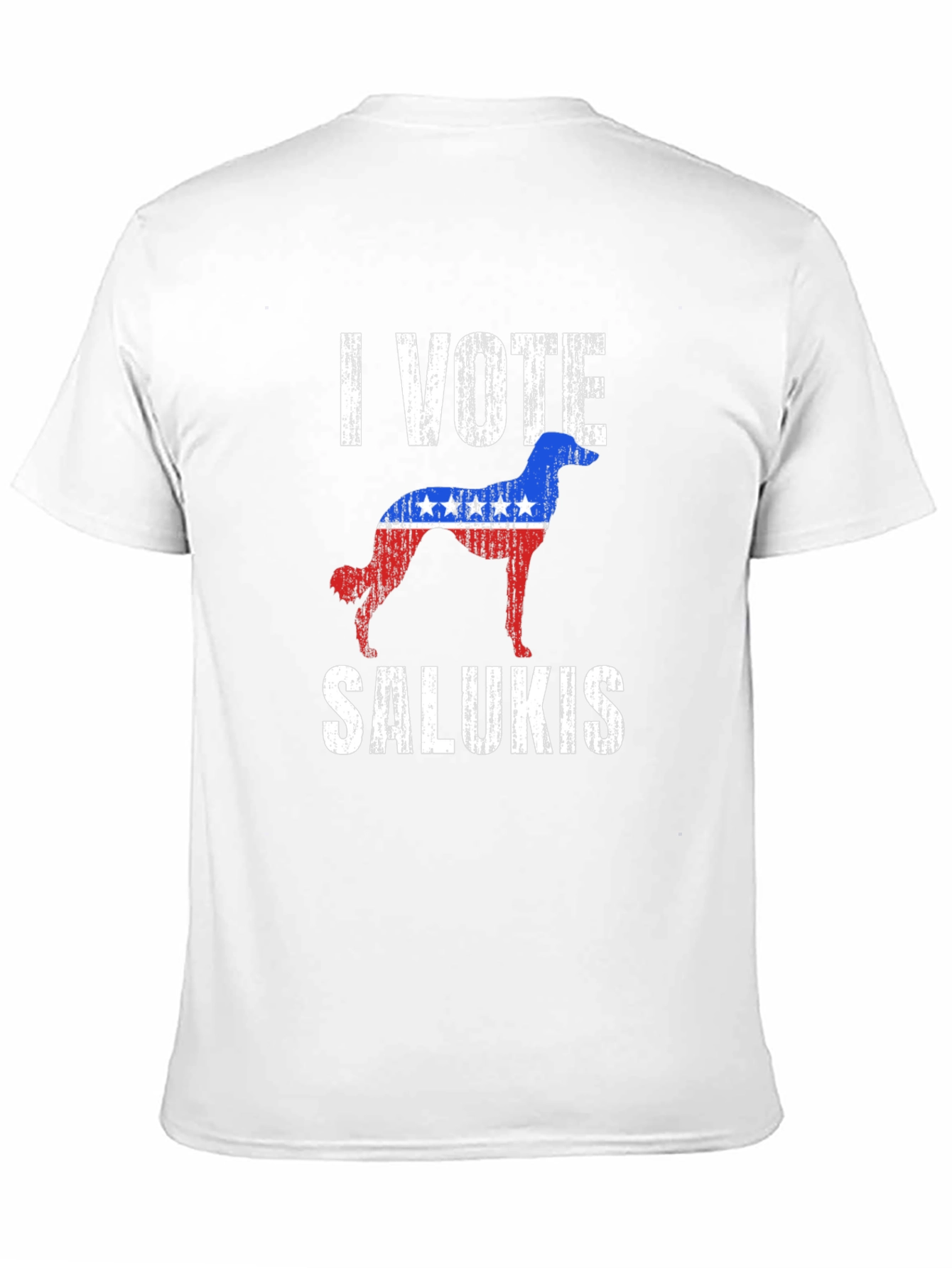 I Vote Salukis Patriotic Dog T-Shirt