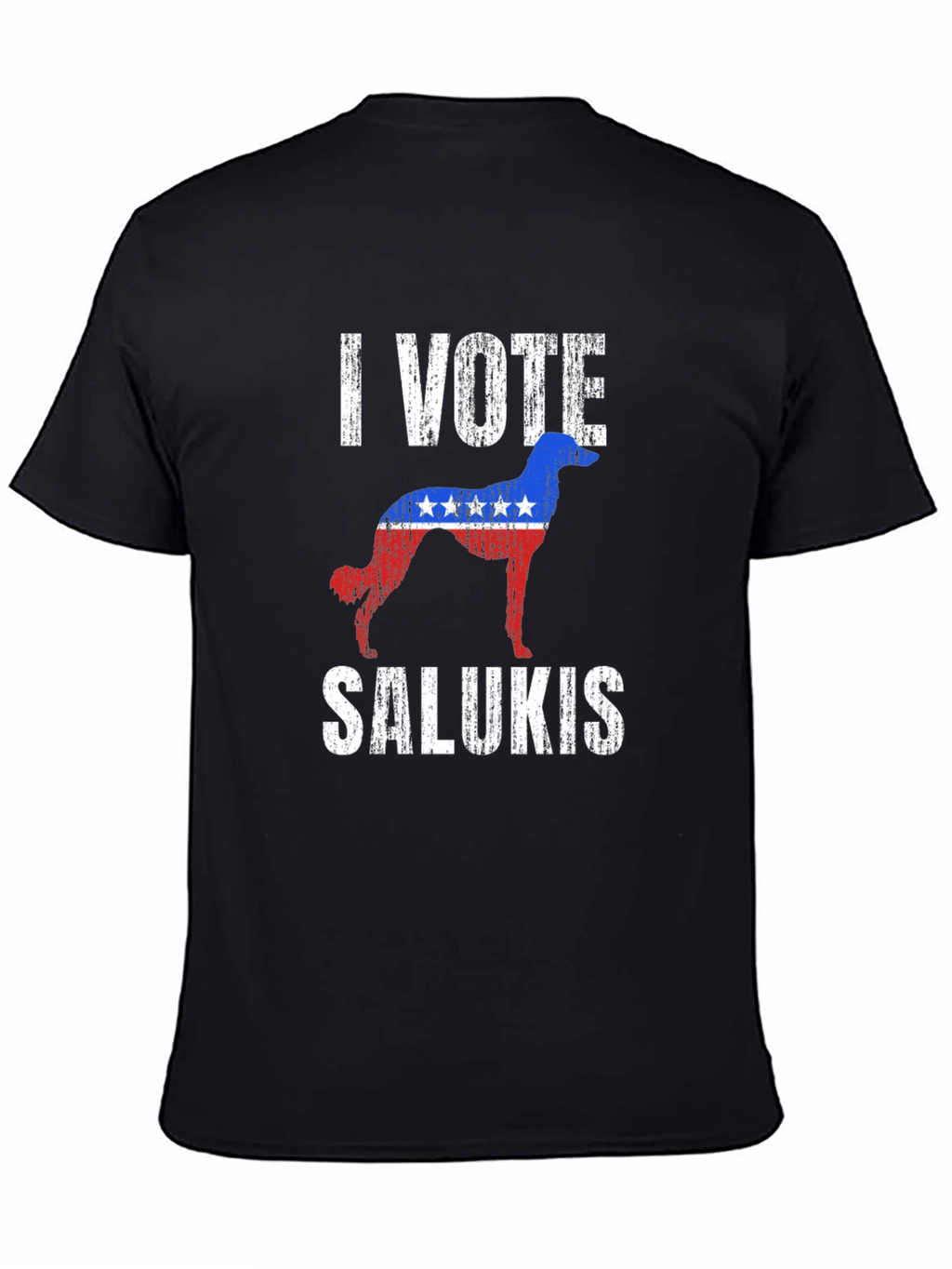 I Vote Salukis Patriotic Dog T-Shirt