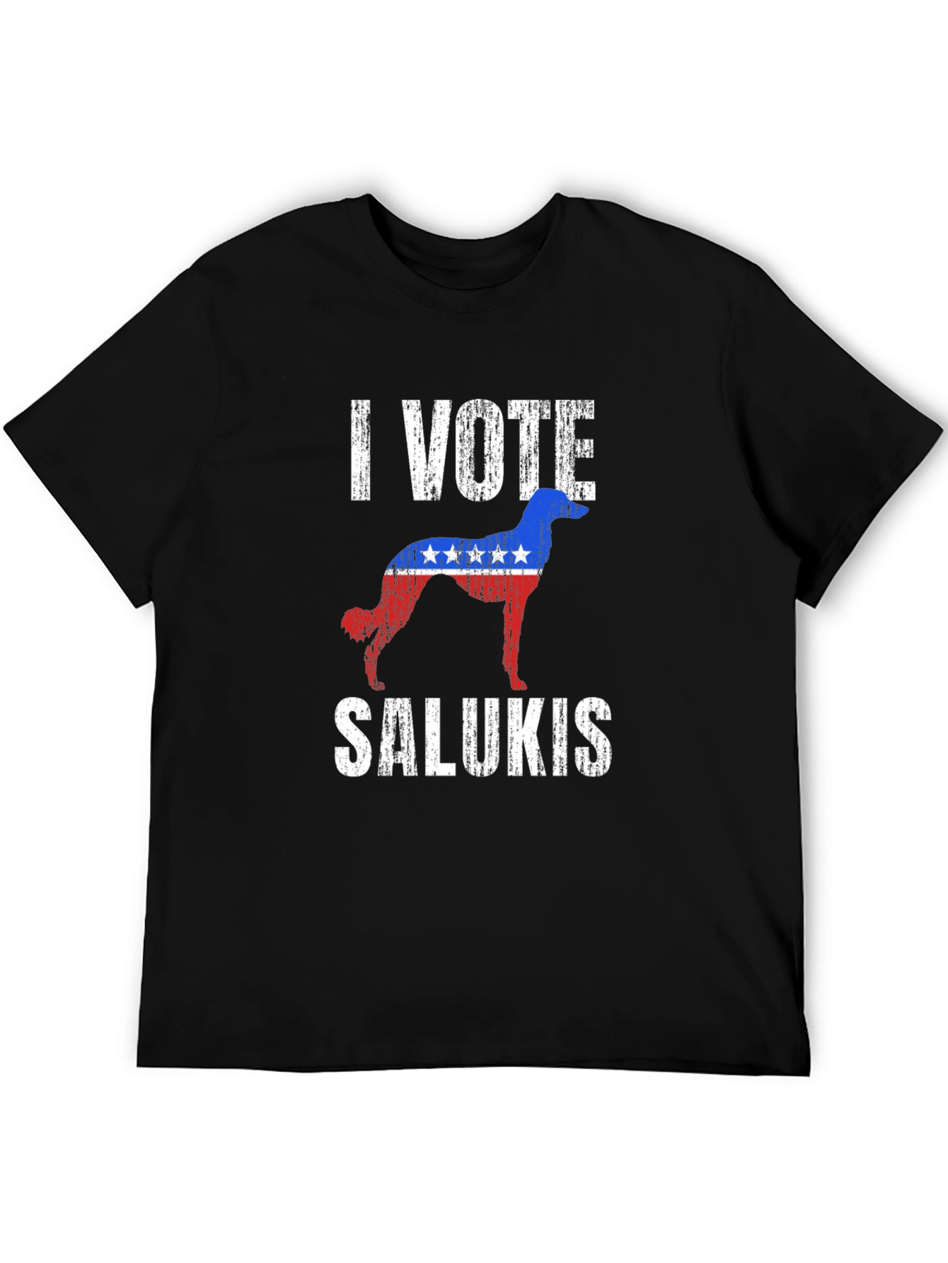 I Vote Salukis Patriotic Dog T-Shirt