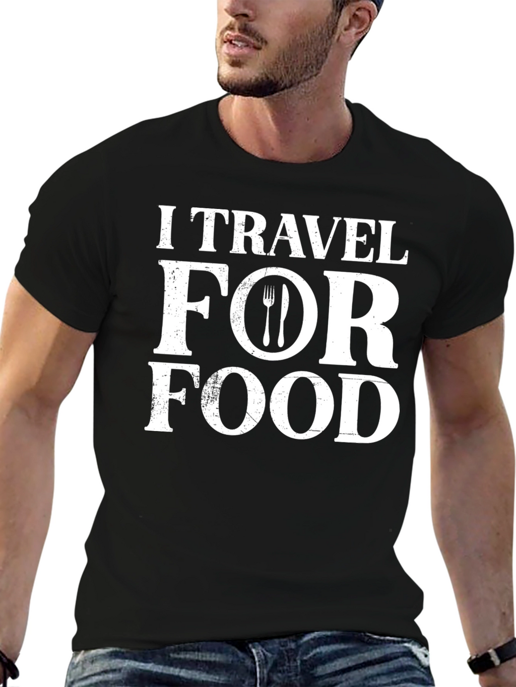 I Travel For Food Graphic T-Shirt
