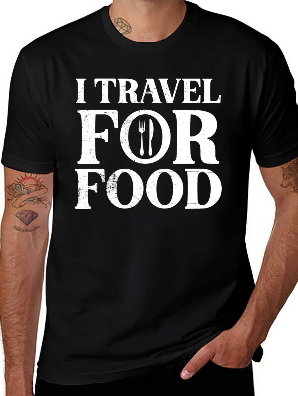 I Travel For Food Graphic T-Shirt
