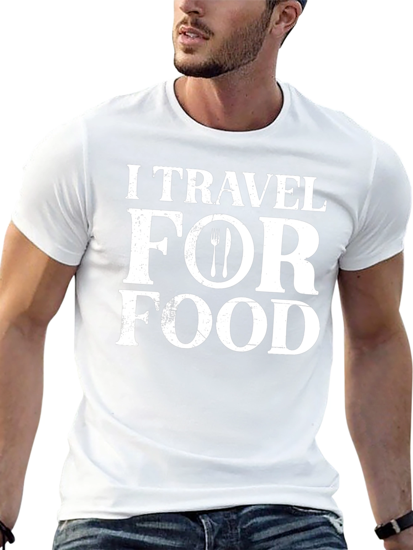 I Travel For Food Graphic T-Shirt
