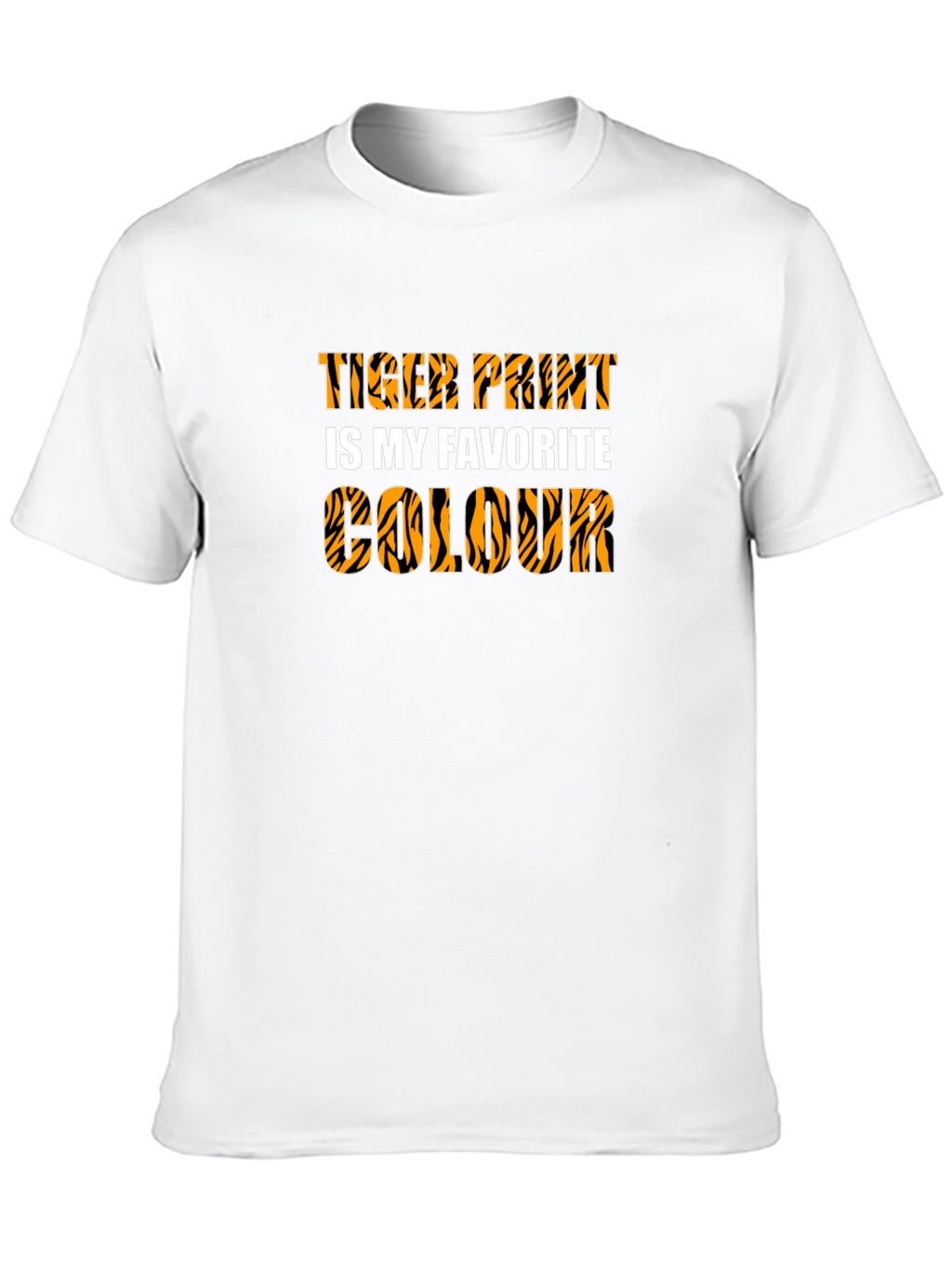 Tiger Print Favorite Colour Graphic Tee