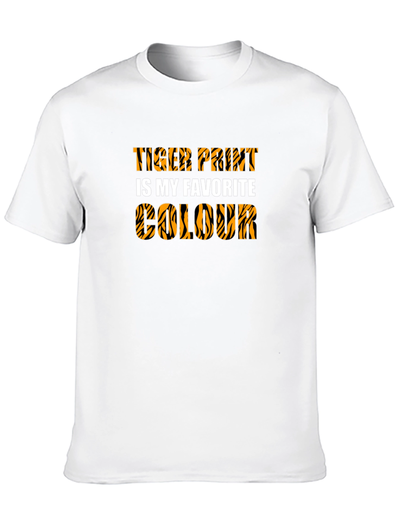Tiger Print Favorite Colour Graphic Tee