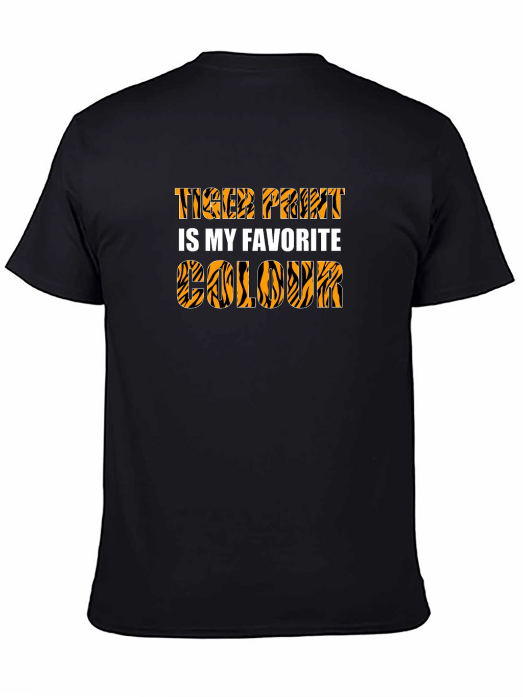 Tiger Print Favorite Colour Graphic Tee
