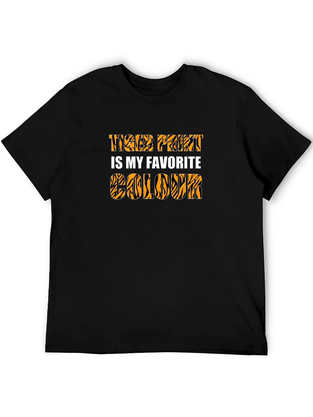 Tiger Print Favorite Colour Graphic Tee