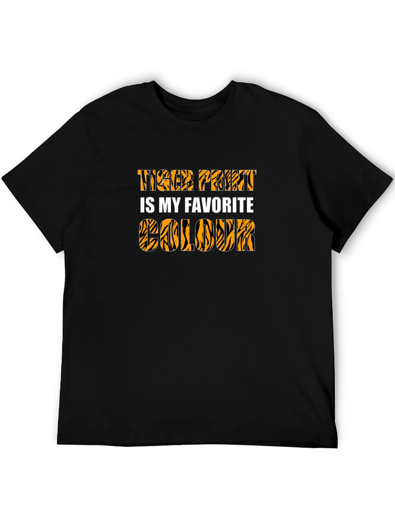 Tiger Print Favorite Colour Graphic Tee