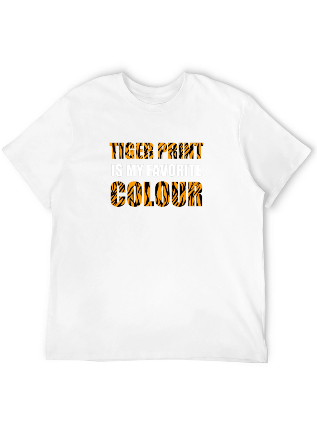 Tiger Print Favorite Colour Graphic Tee