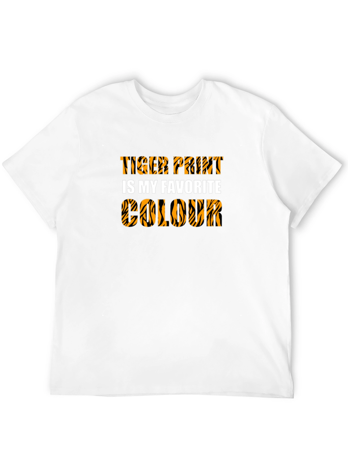 Tiger Print Favorite Colour Graphic Tee