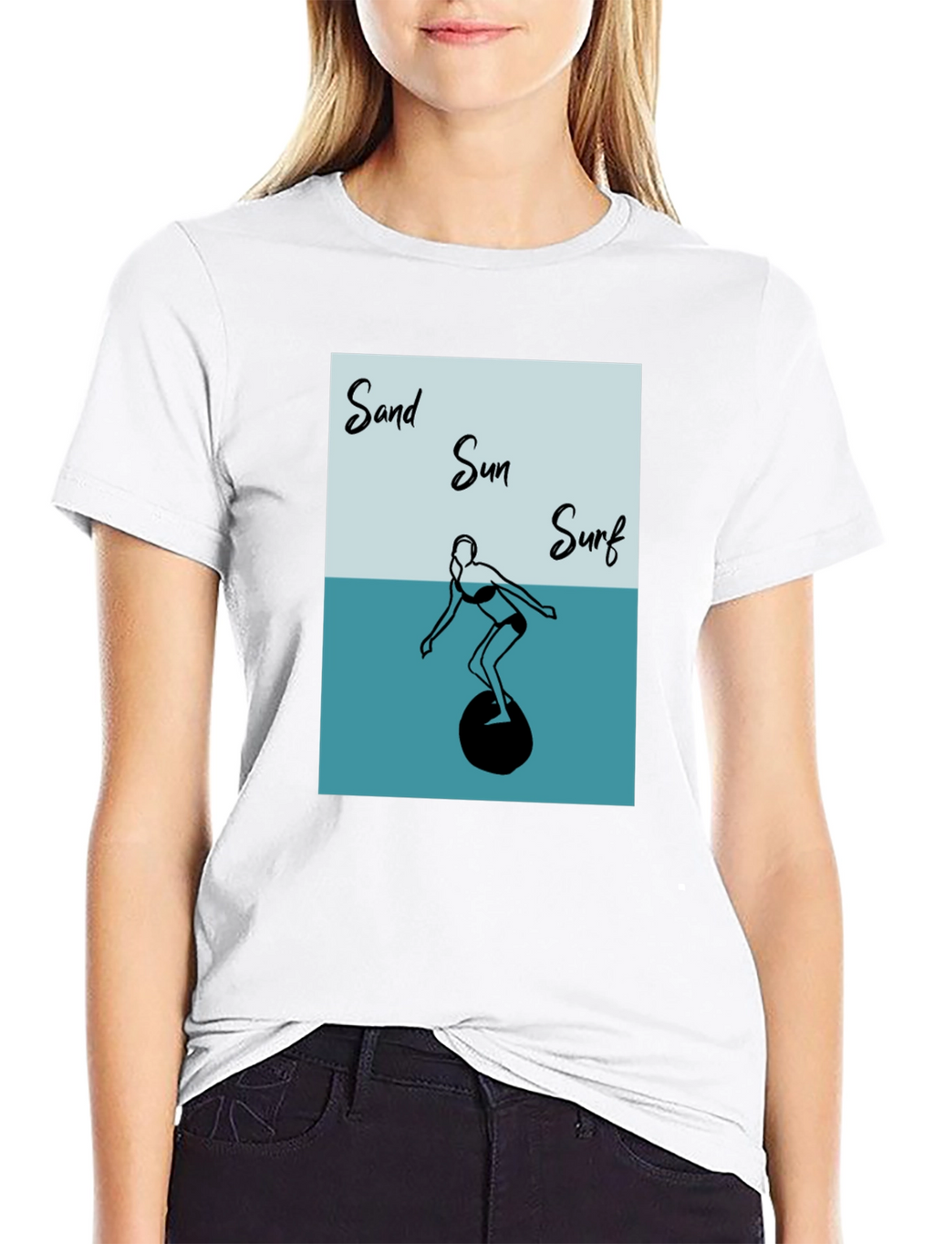 Sand Sun Surf Graphic T-Shirt