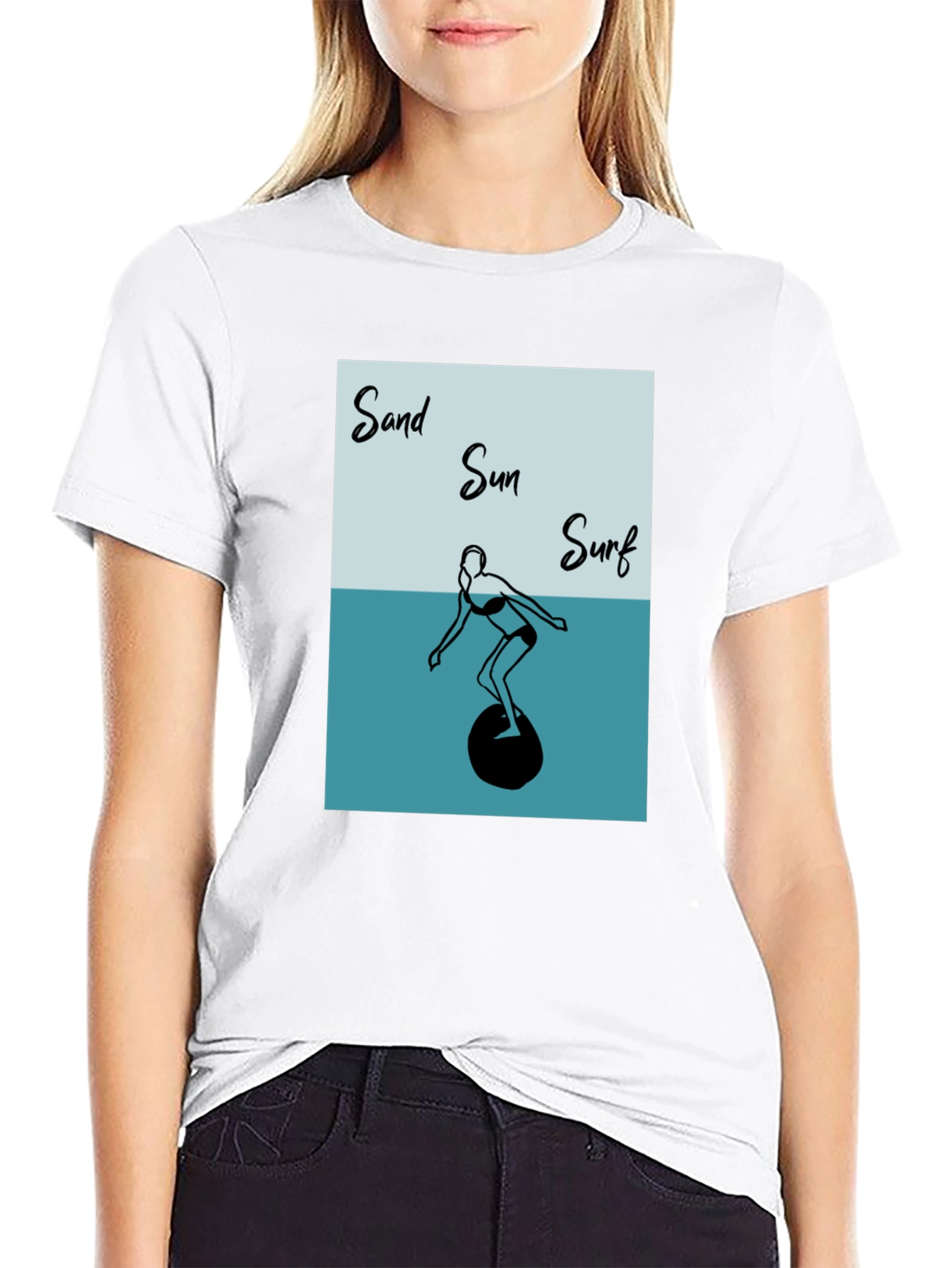 Sand Sun Surf Graphic T-Shirt