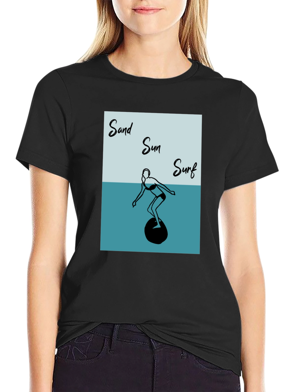 Sand Sun Surf Graphic T-Shirt
