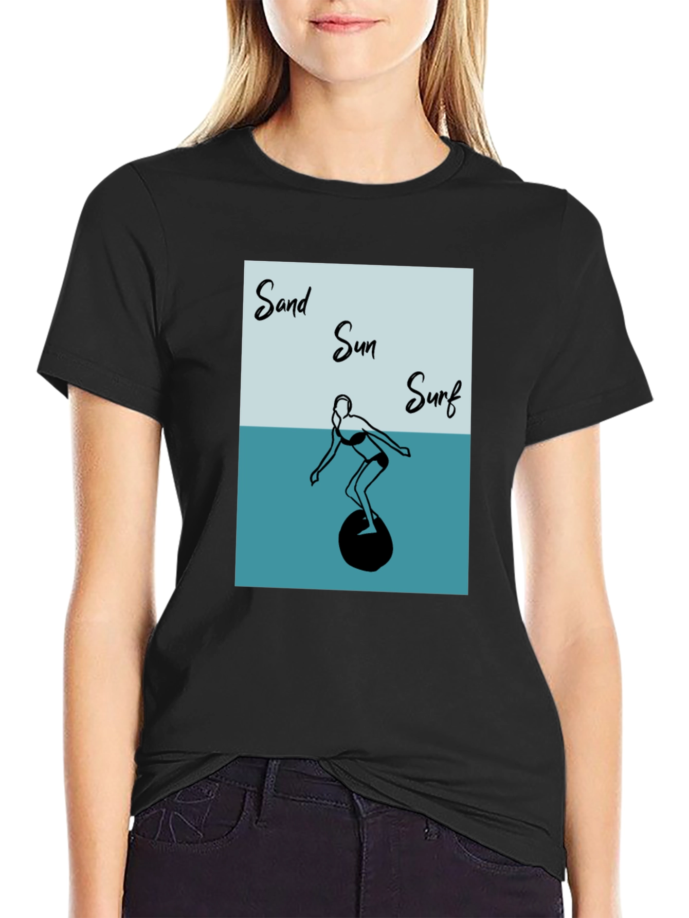 Sand Sun Surf Graphic T-Shirt