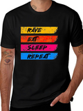 Rave Eat Sleep Repeat Graphic T-Shirt