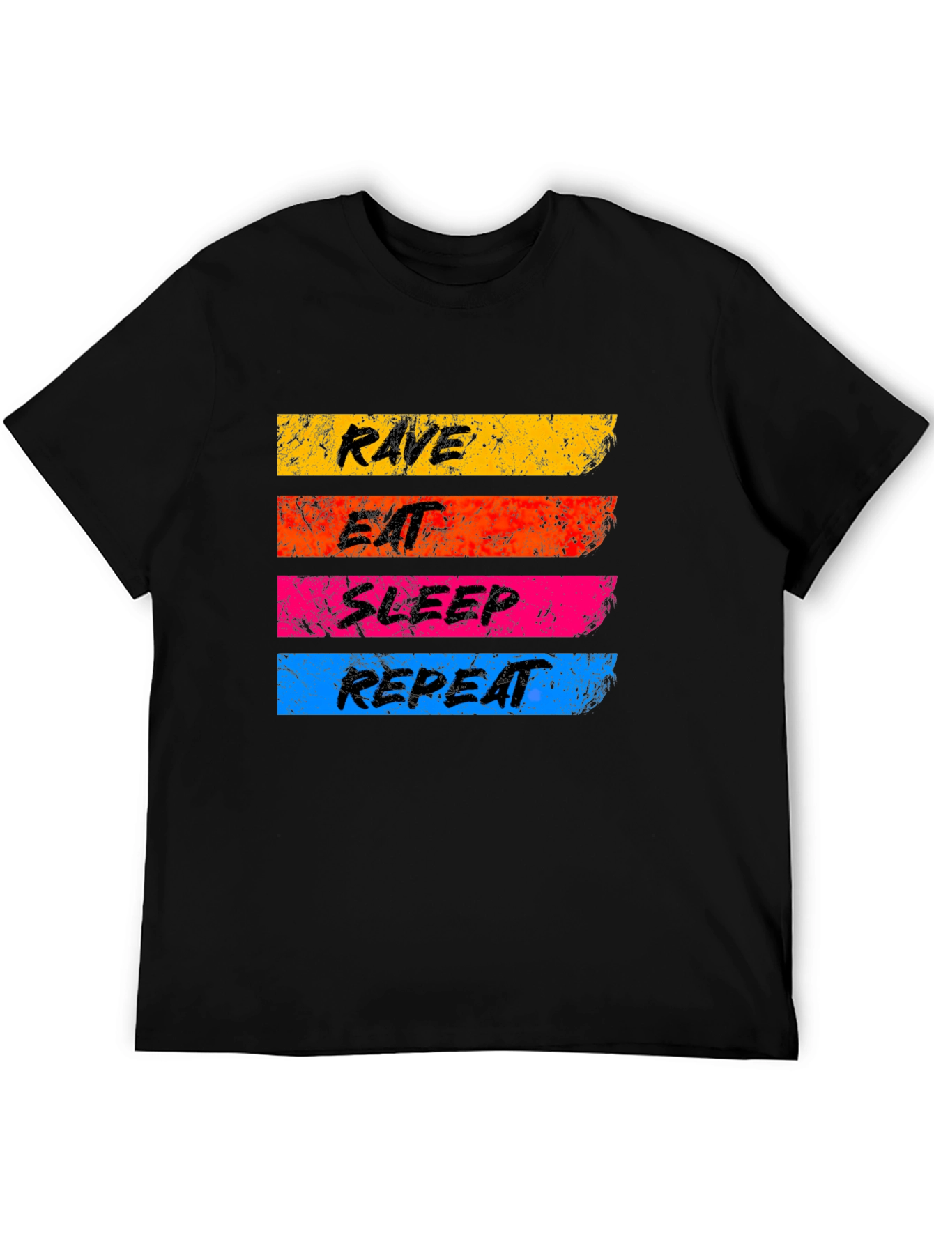 Rave Eat Sleep Repeat Graphic T-Shirt