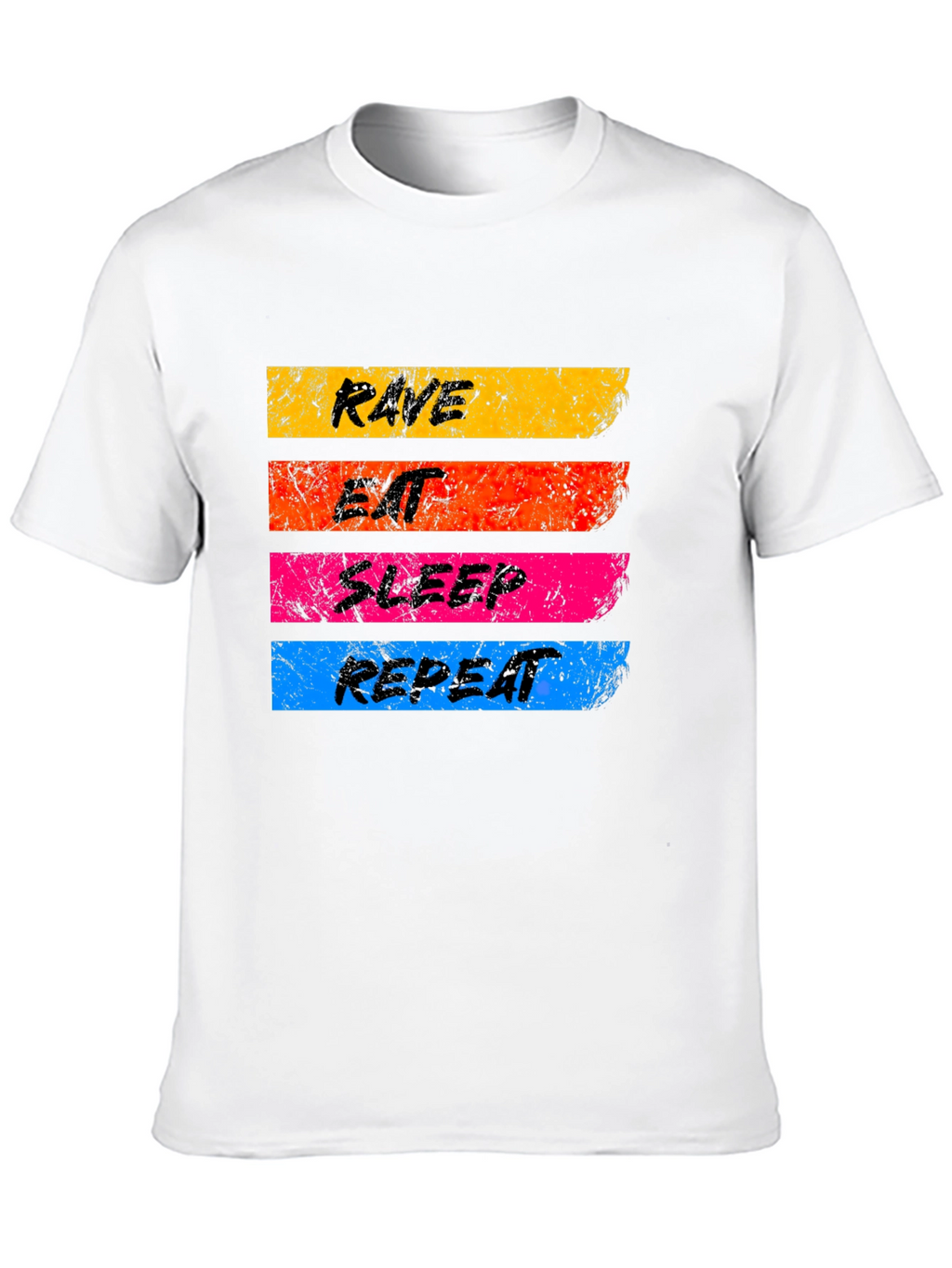 Rave Eat Sleep Repeat Graphic T-Shirt
