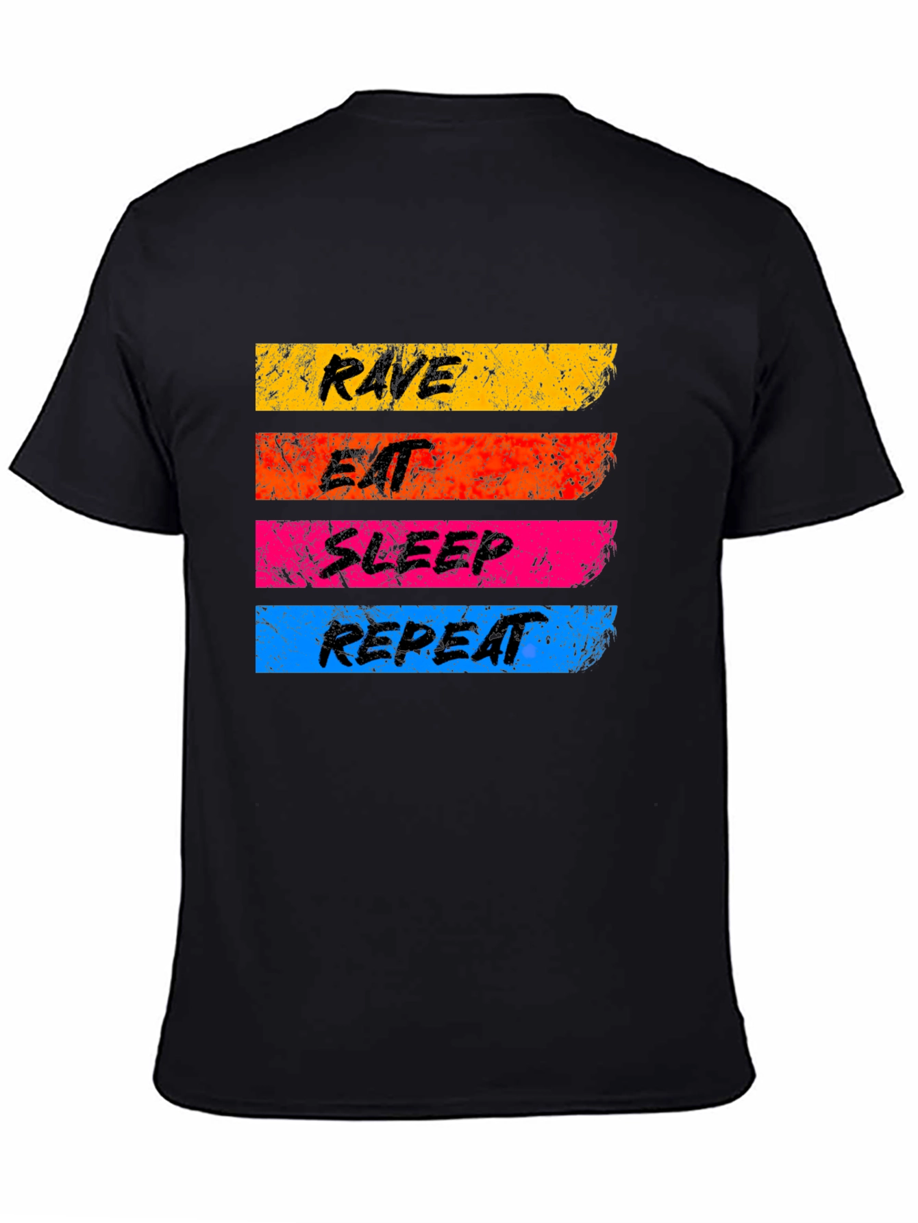 Rave Eat Sleep Repeat Graphic T-Shirt
