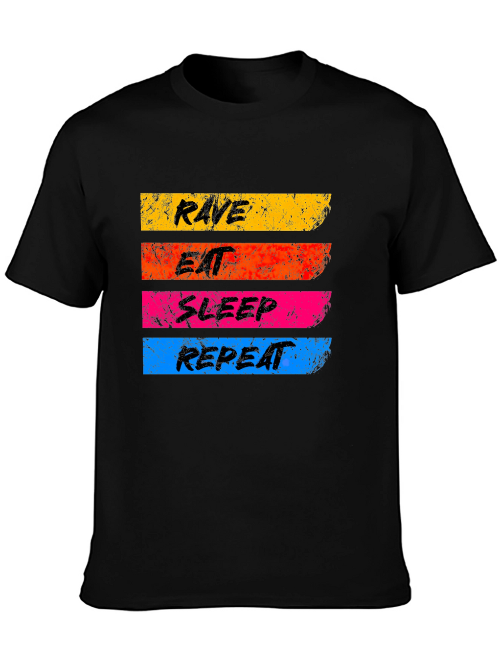Rave Eat Sleep Repeat Graphic T-Shirt