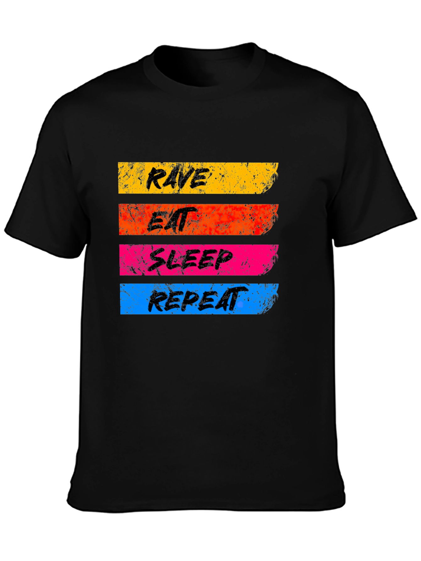 Rave Eat Sleep Repeat Graphic T-Shirt