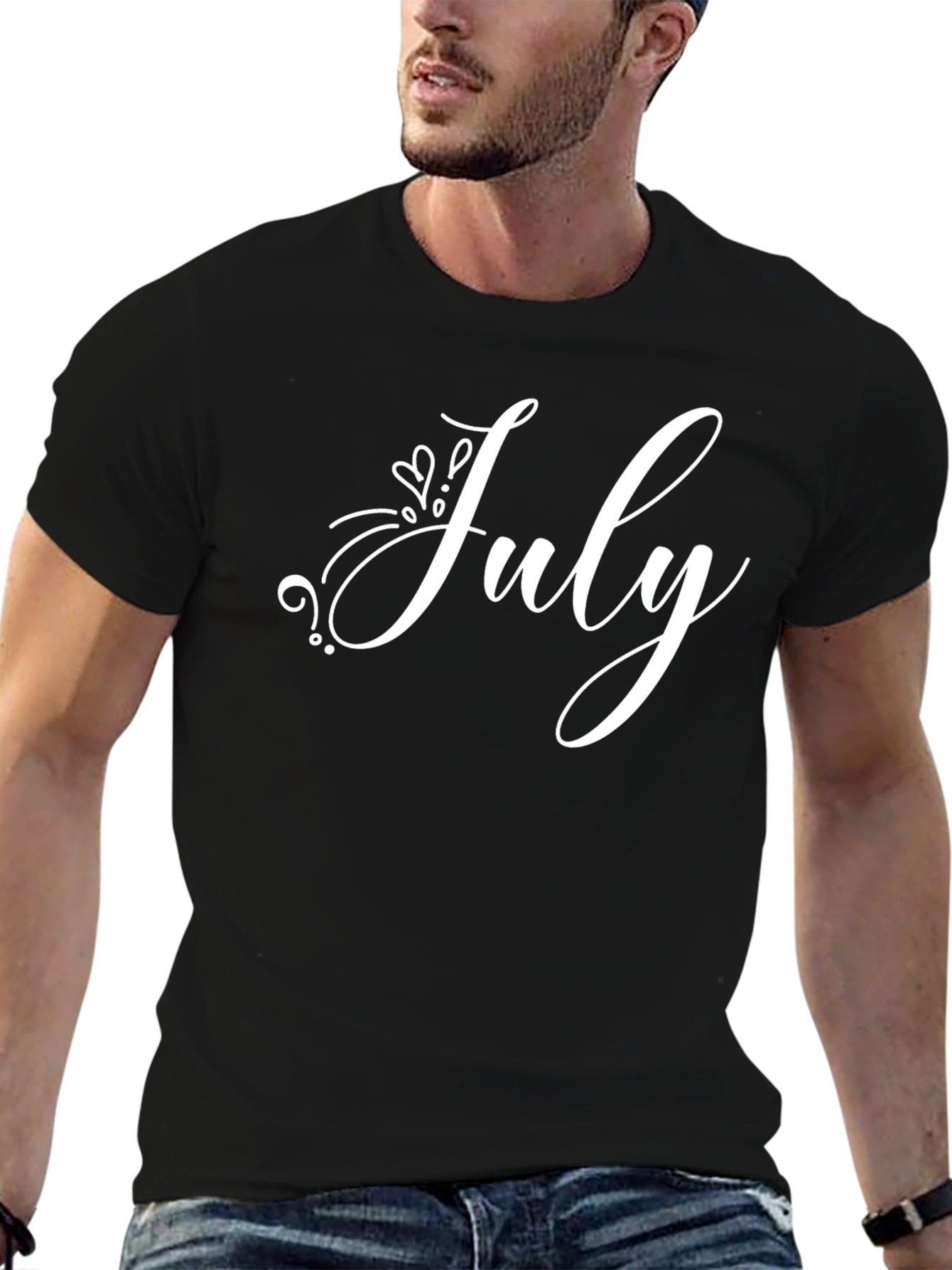 July Month T-Shirt - Trendy Birthday Tee