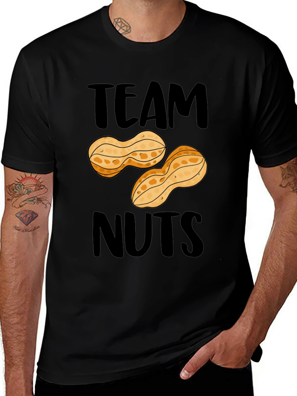 Team Nuts Funny Graphic Tee