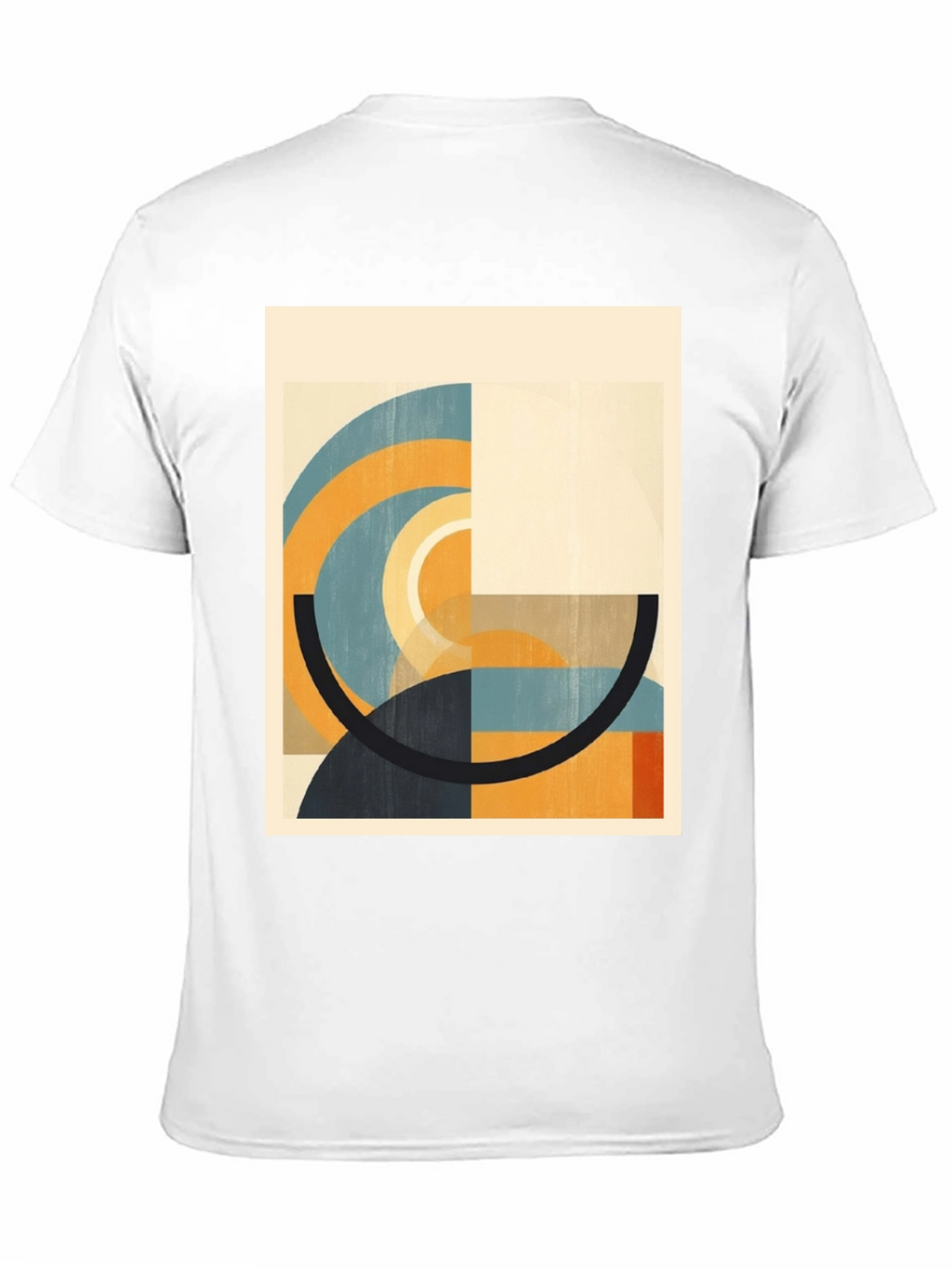 Abstract Geometric Art Black T-Shirt