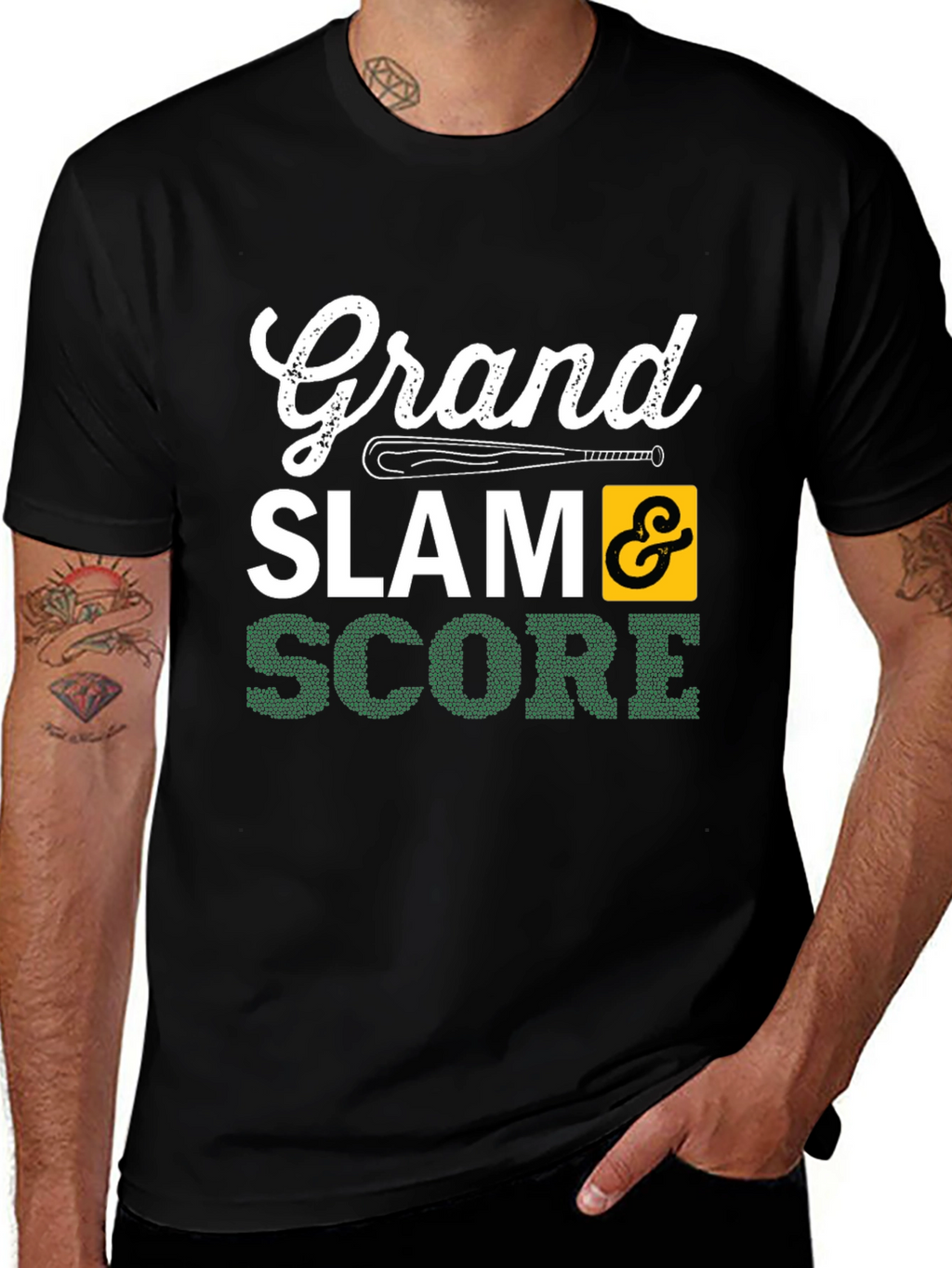 Grand Slam Score Baseball T-Shirt