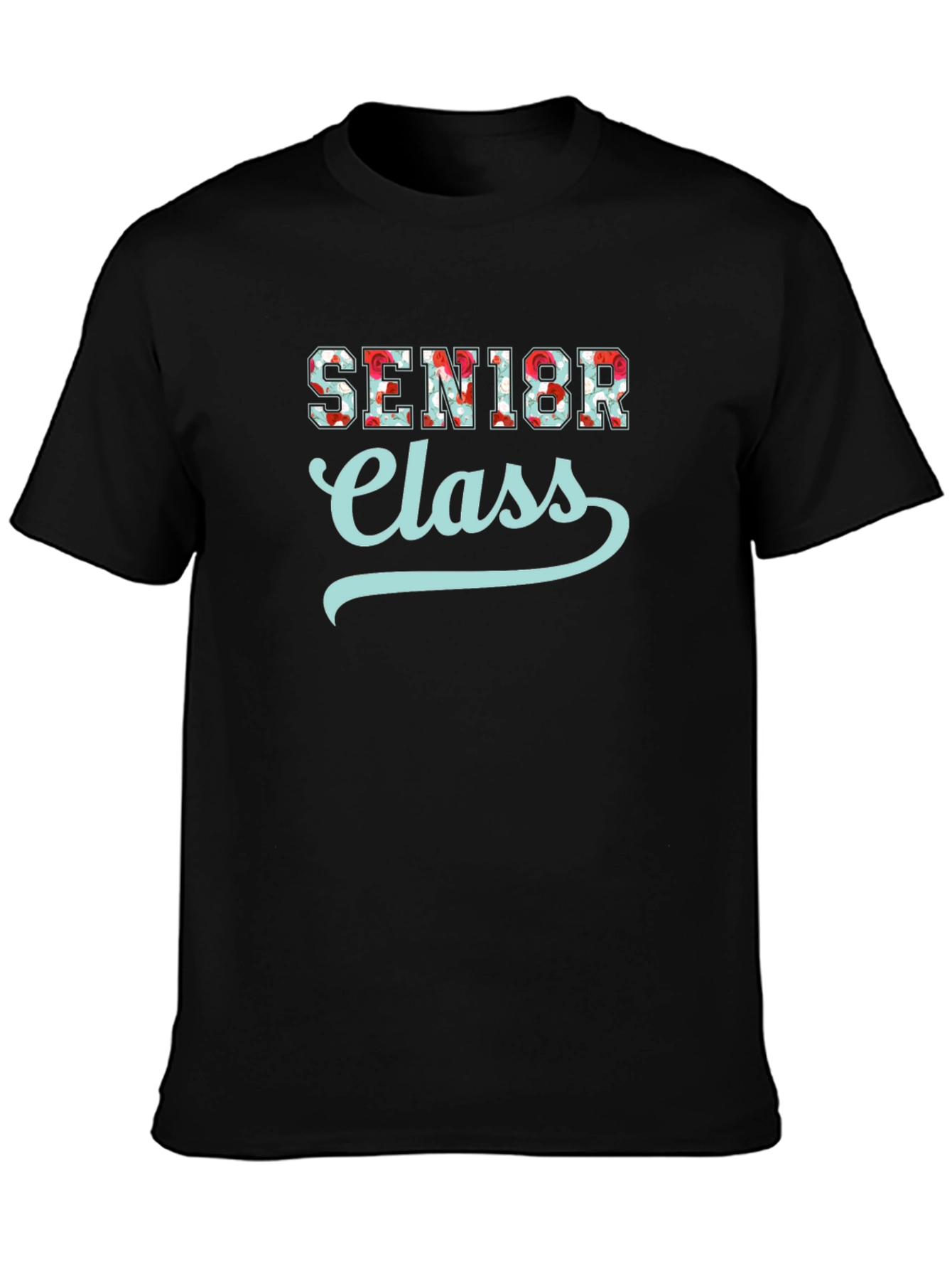 Senior Class T-Shirt - Floral Vintage Style