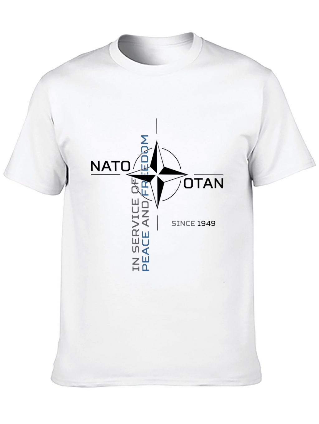 NATO Peace and Freedom Black T-Shirt