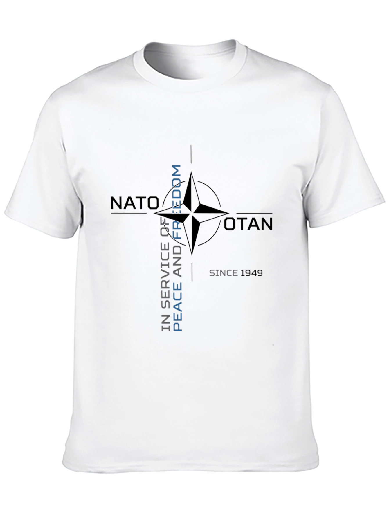 NATO Peace and Freedom Black T-Shirt