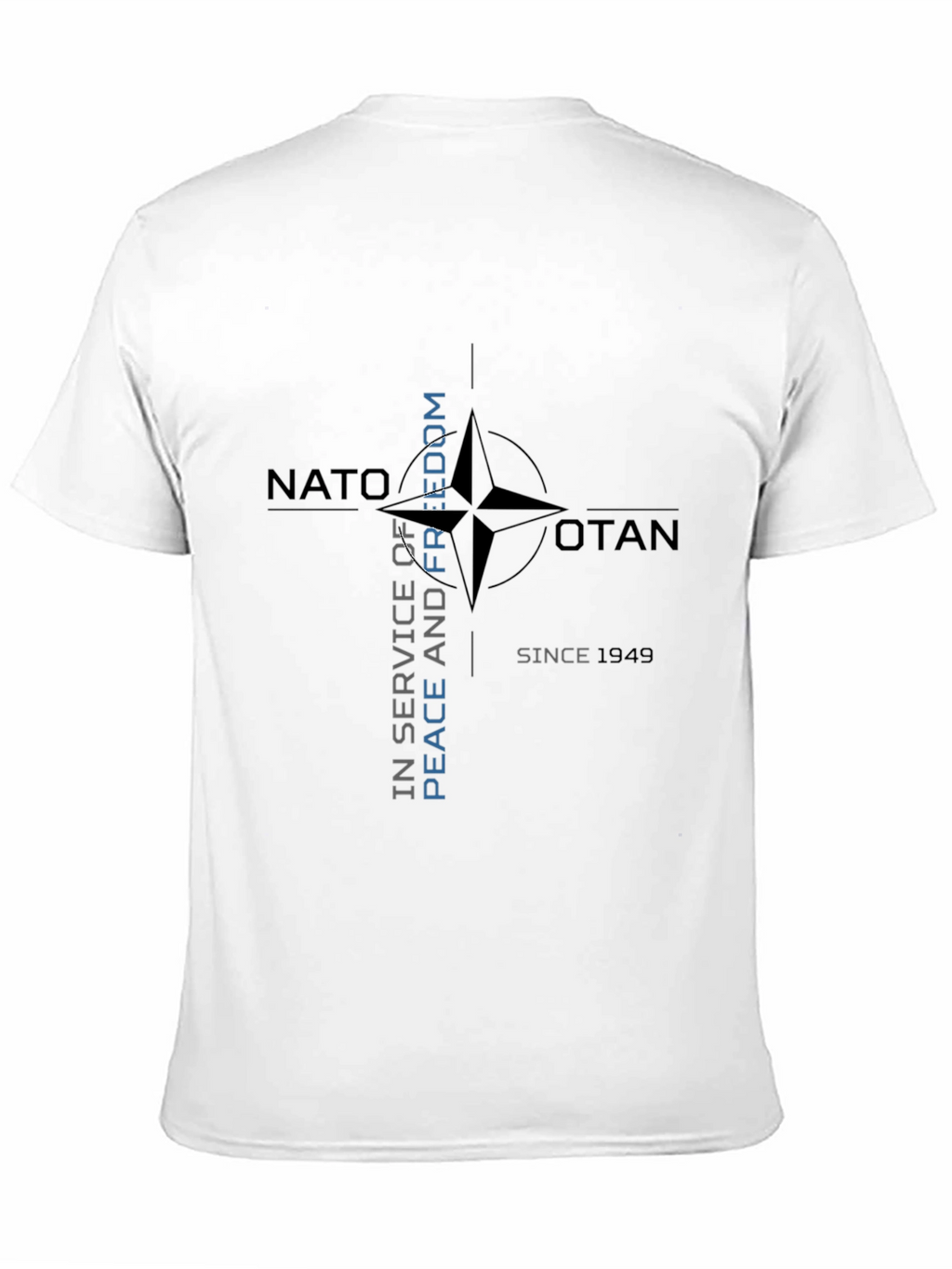 NATO Peace and Freedom Black T-Shirt