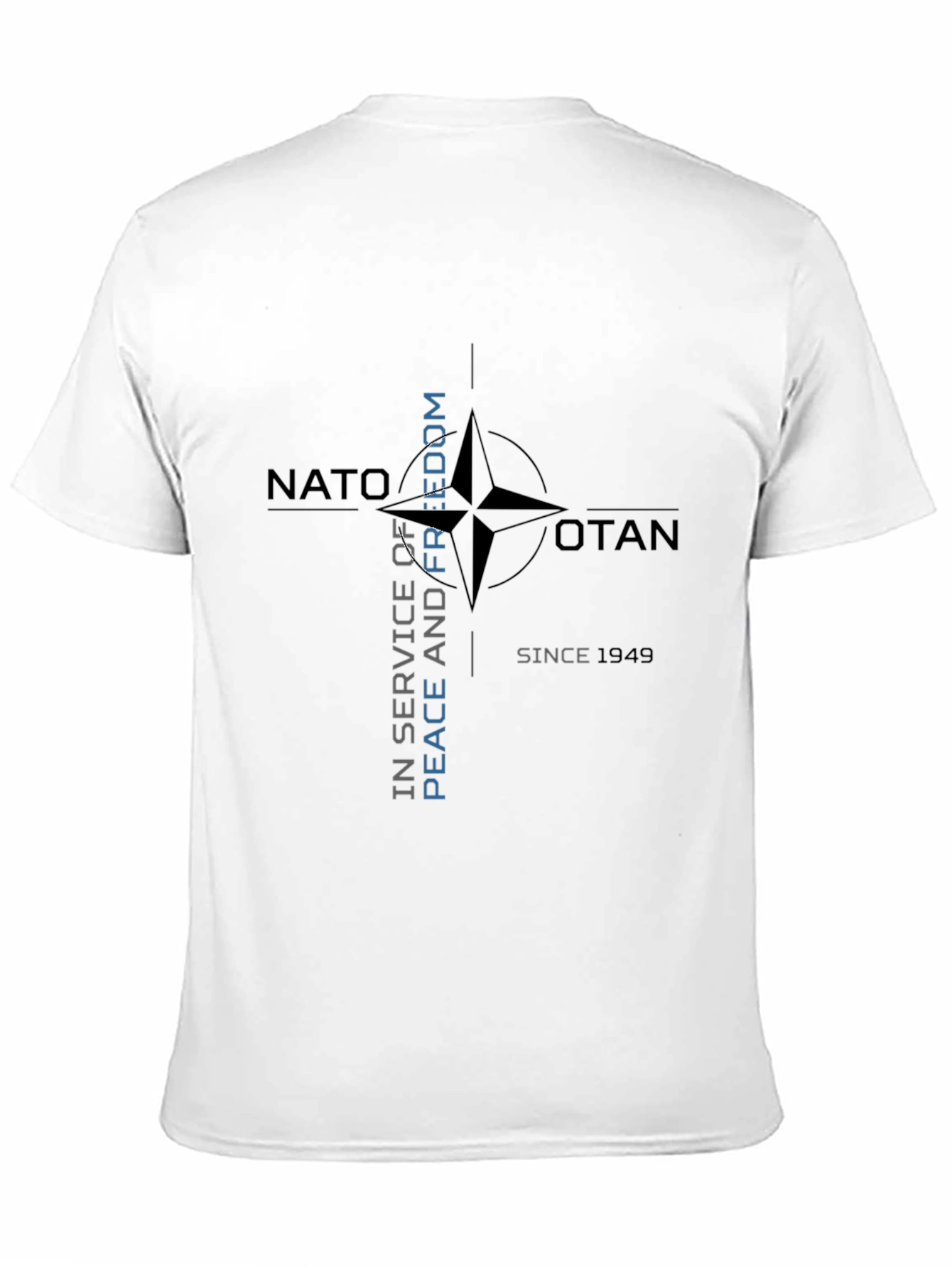 NATO Peace and Freedom Black T-Shirt
