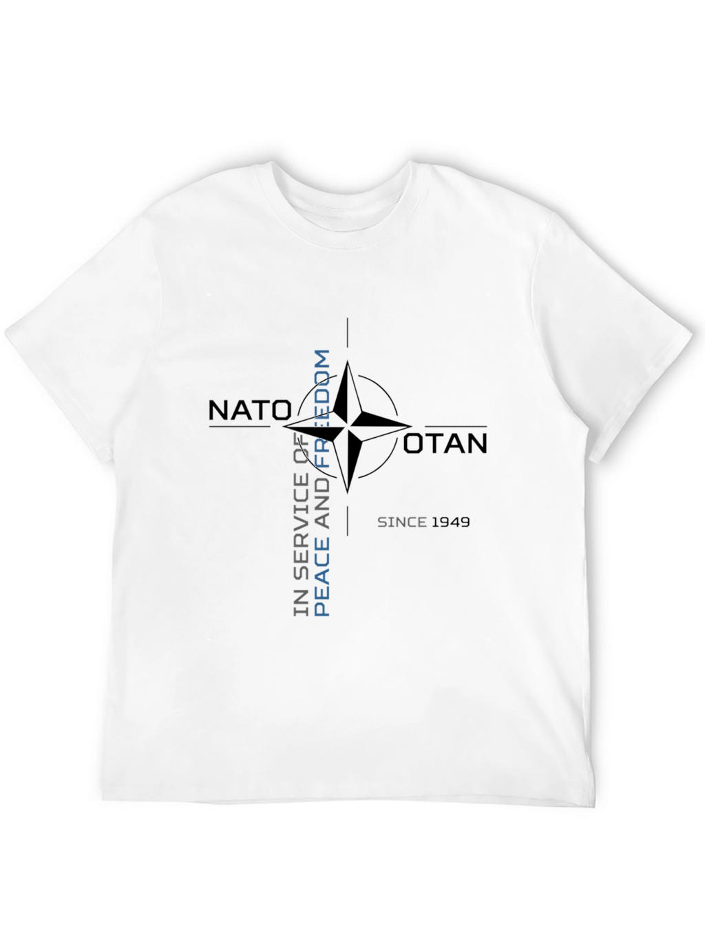 NATO Peace and Freedom Black T-Shirt
