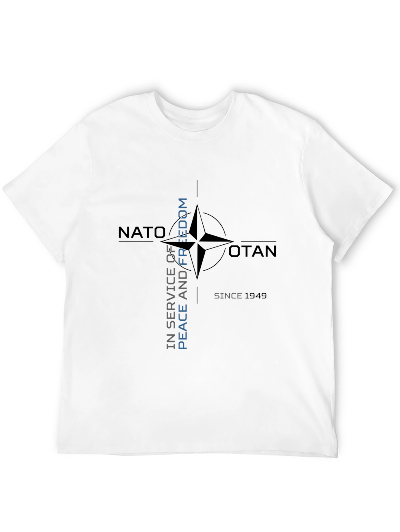 NATO Peace and Freedom Black T-Shirt