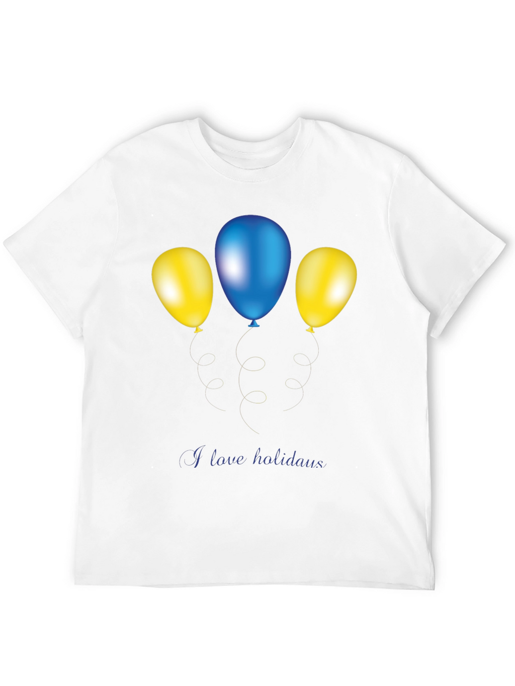 Festive Balloons Graphic Tee - Holiday Fun