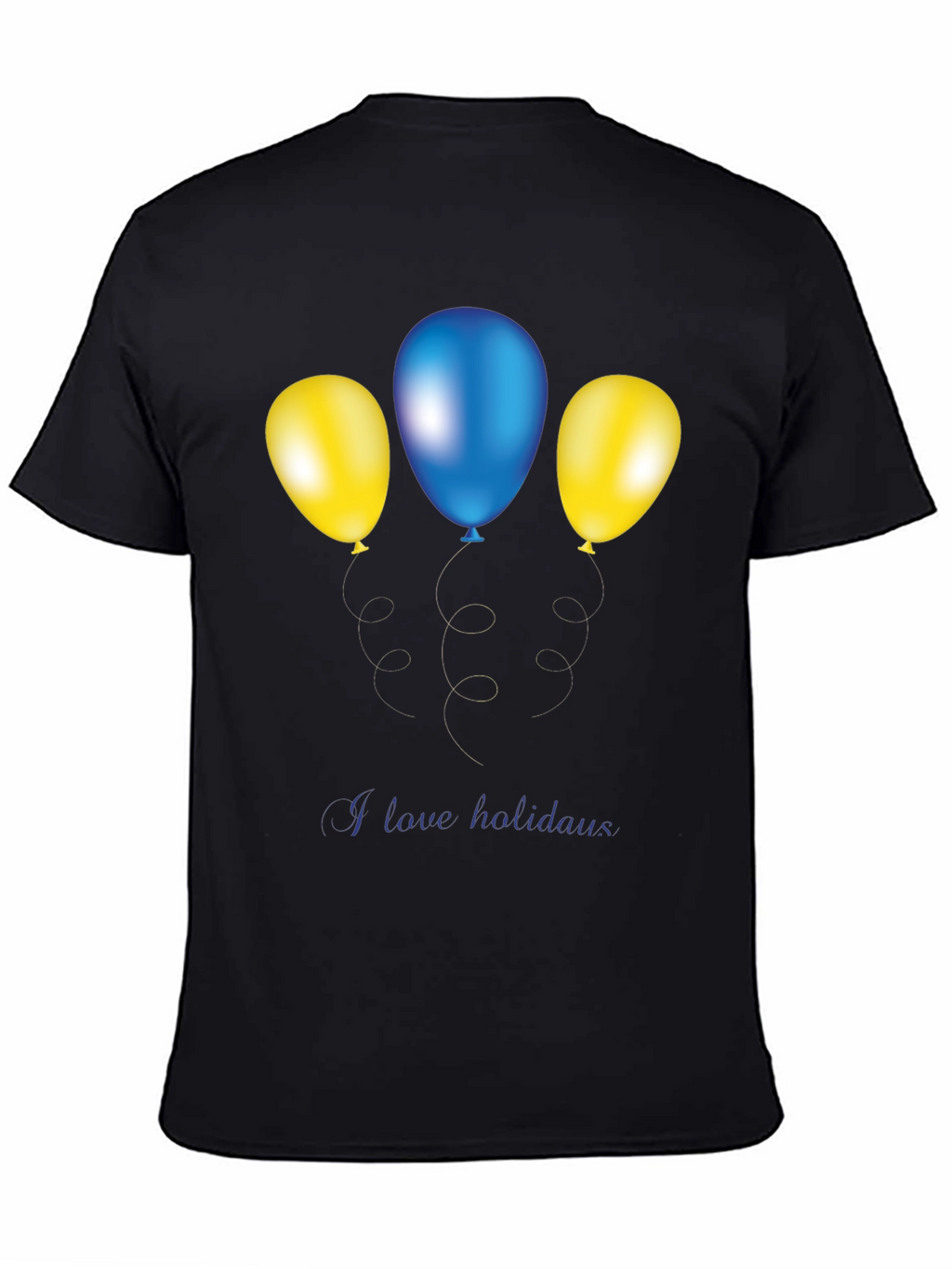Festive Balloons Graphic Tee - Holiday Fun