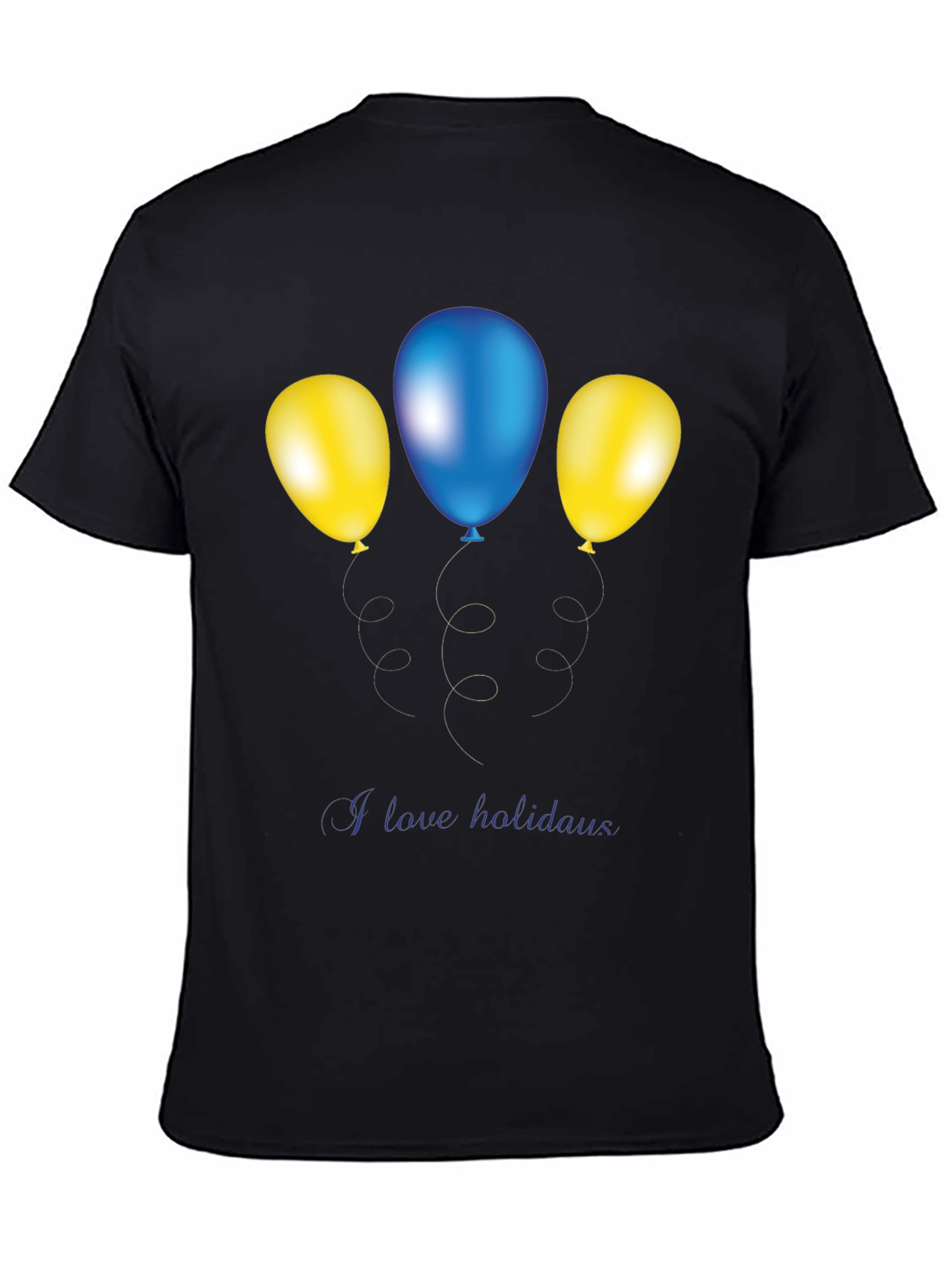 Festive Balloons Graphic Tee - Holiday Fun