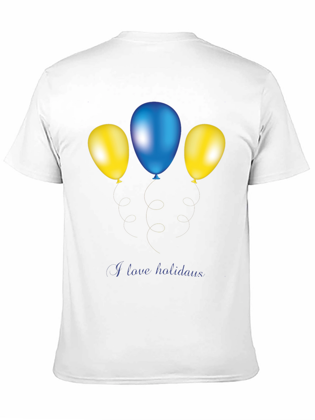 Festive Balloons Graphic Tee - Holiday Fun