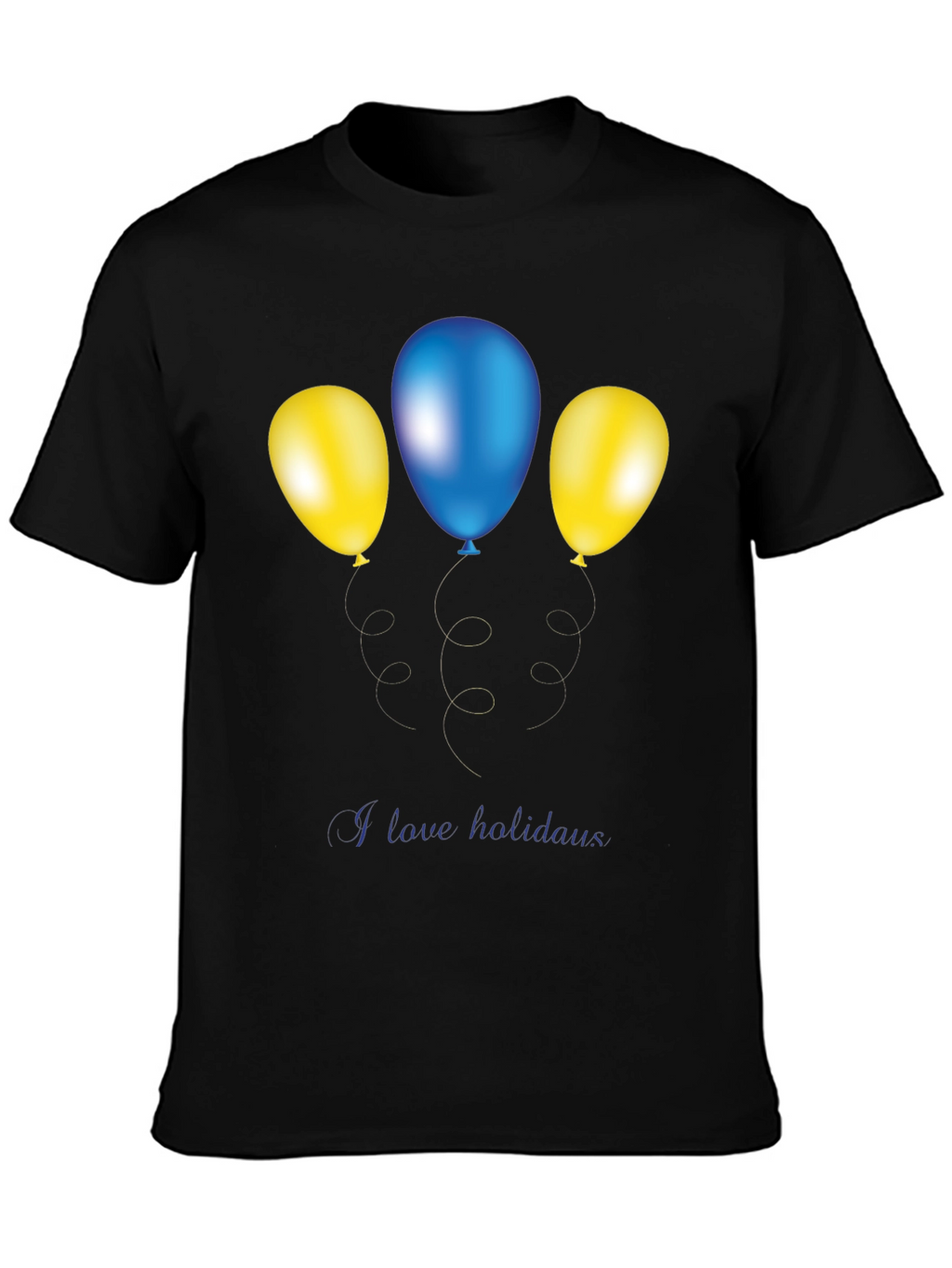 Festive Balloons Graphic Tee - Holiday Fun