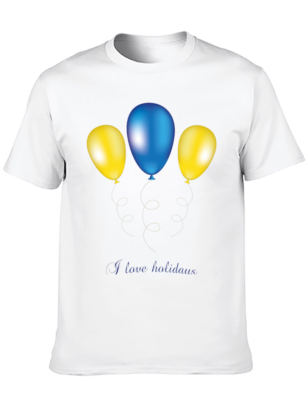 Festive Balloons Graphic Tee - Holiday Fun