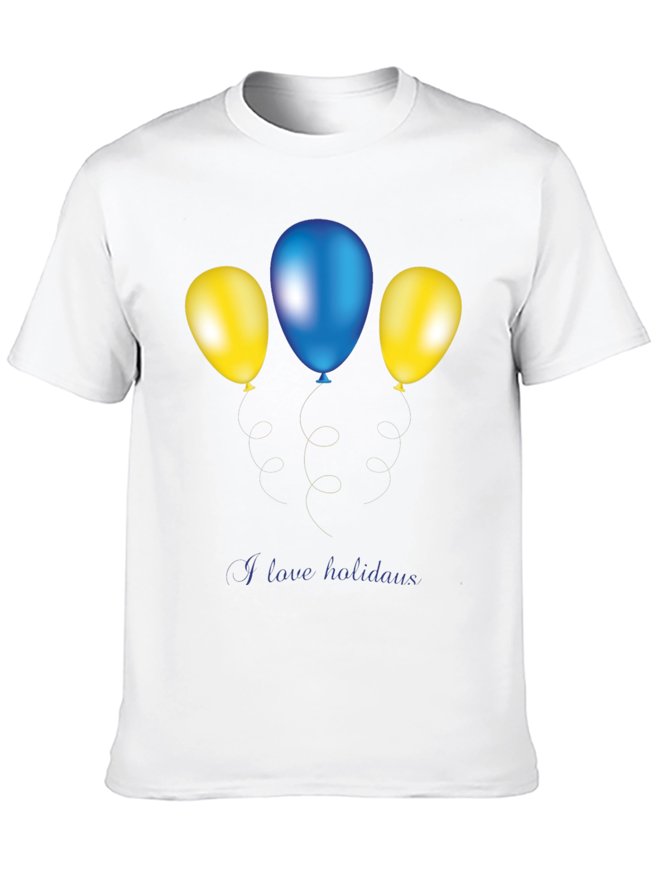 Festive Balloons Graphic Tee - Holiday Fun