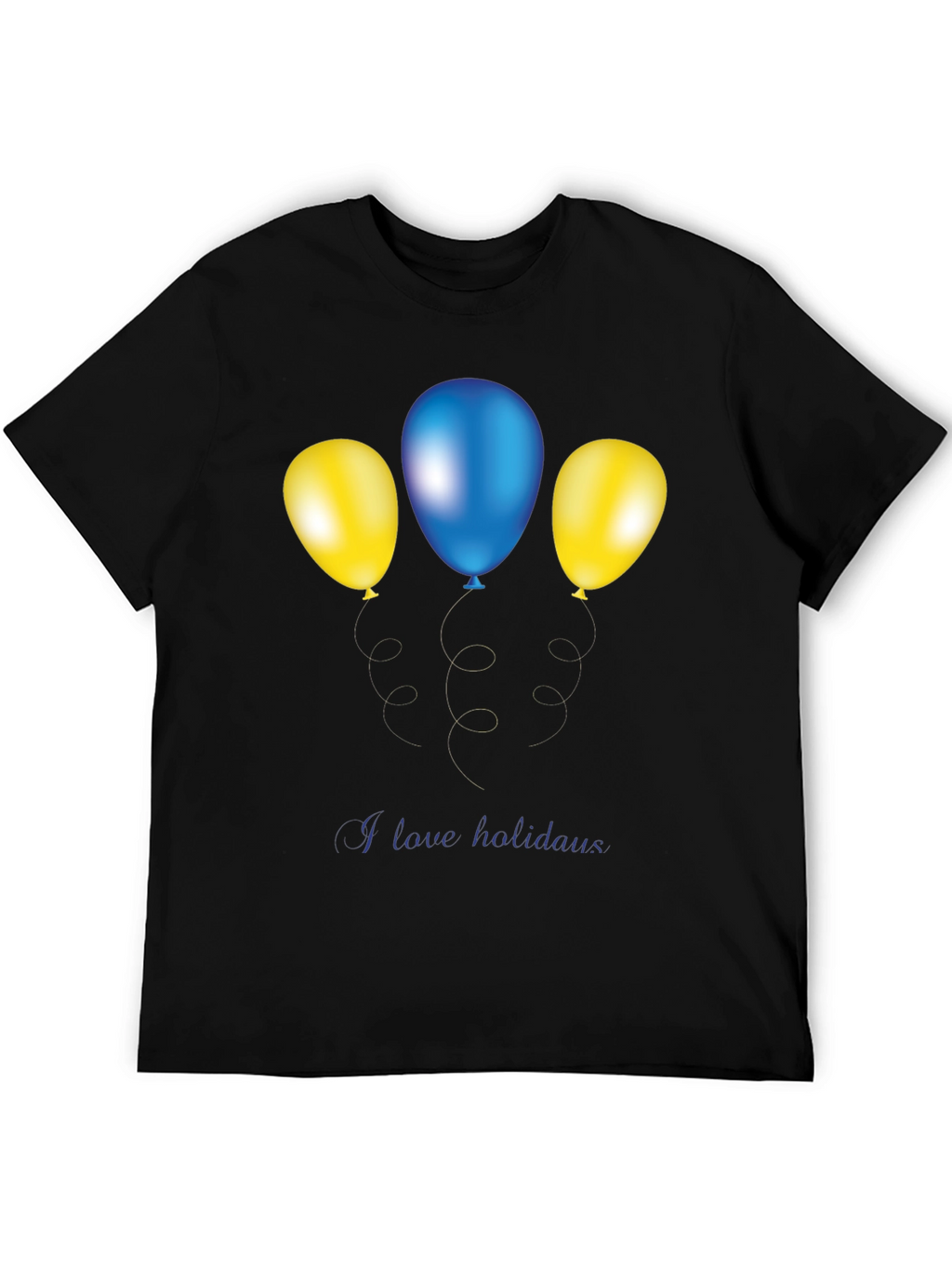 Festive Balloons Graphic Tee - Holiday Fun