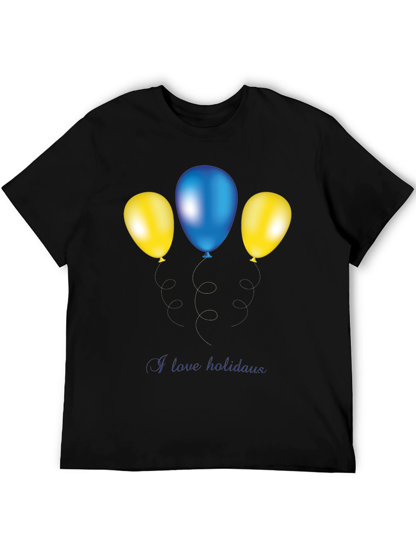 Festive Balloons Graphic Tee - Holiday Fun