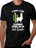 A Whole Llama Learning 2nd Grade T-Shirt