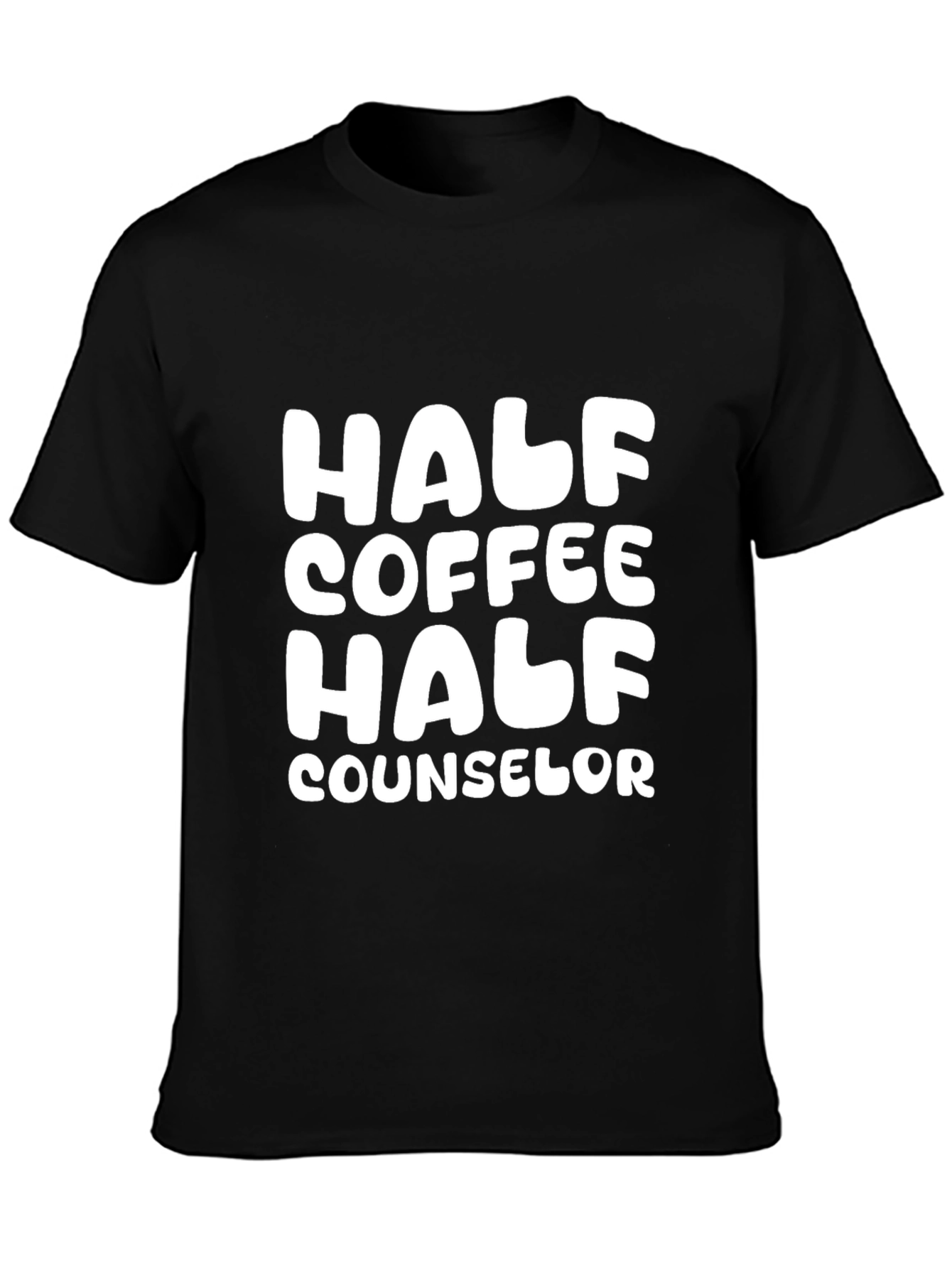 Half Coffee Half Counselor Graphic Tee