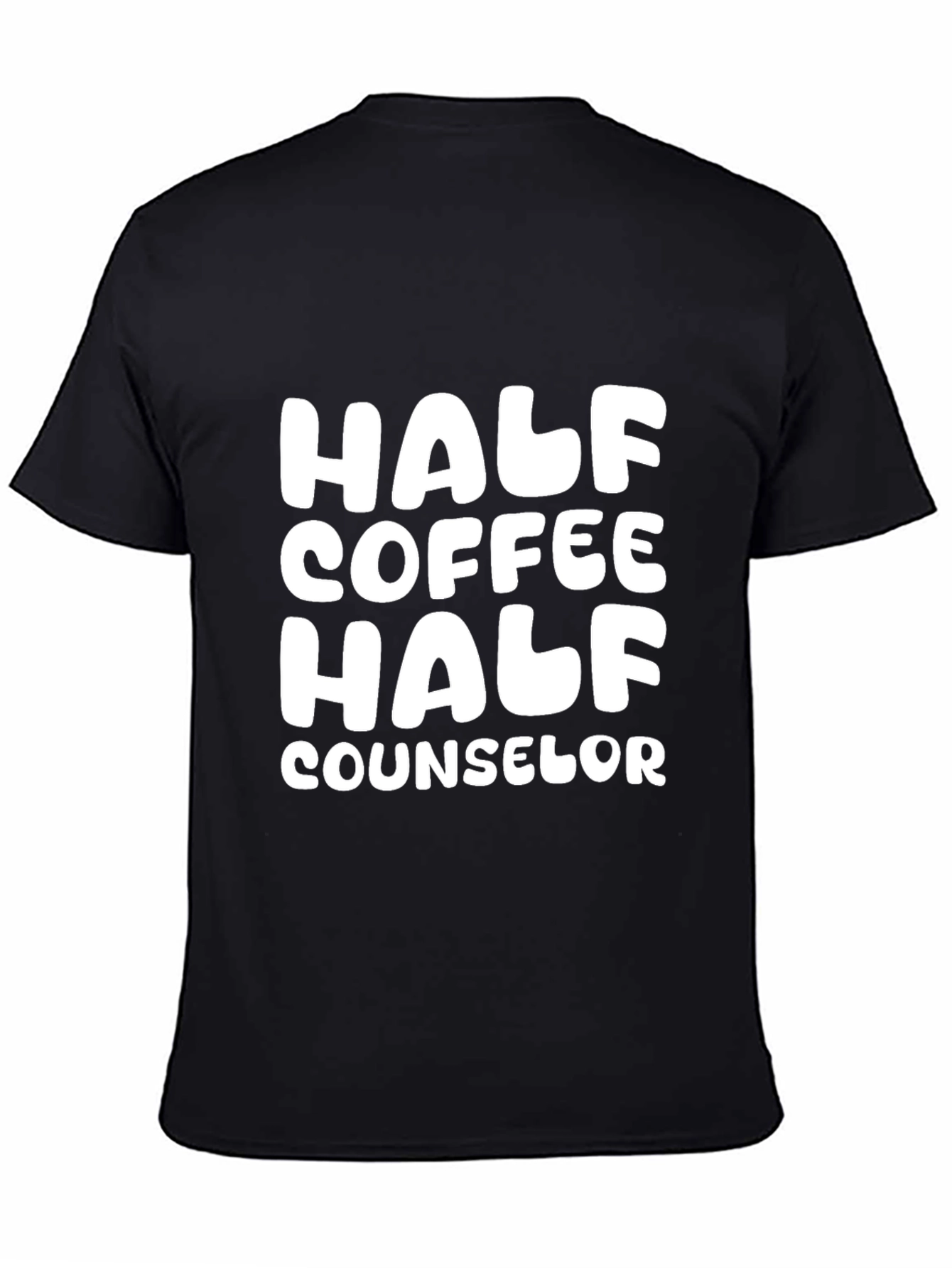 Half Coffee Half Counselor Graphic Tee