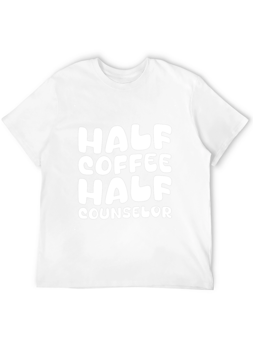 Half Coffee Half Counselor Graphic Tee